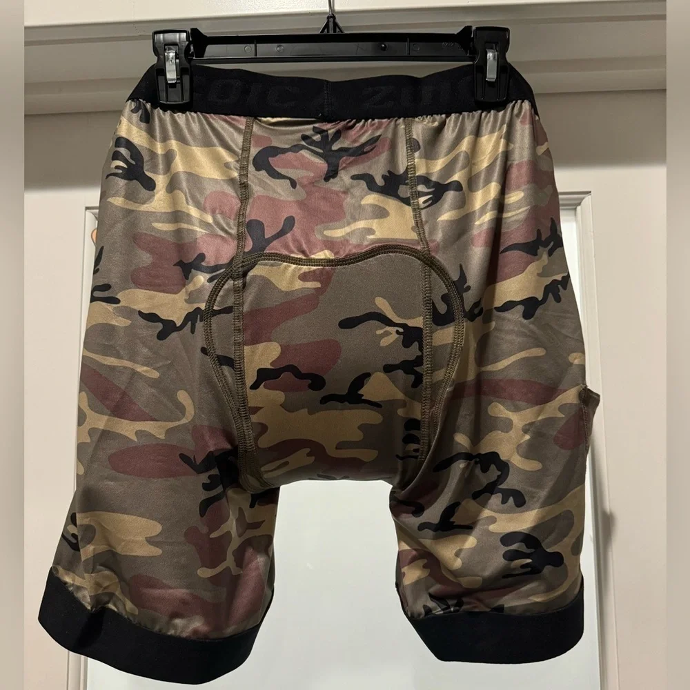 Zoic Men’s Mountain Bike Liner Shorts 3XL Camo Padded Cycling NWT - Picture 2 of 10